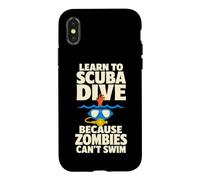 Custodia per iPhone X/XS Scuba Diver Zombie Apocalypse Avventura subacquea