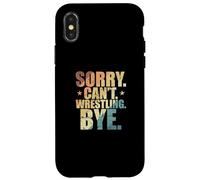 Custodia per iPhone X/XS Scusa, non posso. Wrestling. Ciao. Mostra lotta