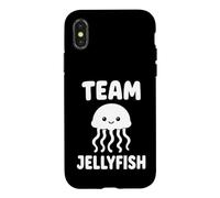 Custodia per iPhone X/XS Sea animals Jellyfish cute simple team Jellyfish