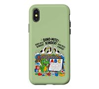 Custodia per iPhone X/XS Seagull Dino Mite Kinder Dinosaur Back to School Student Kid