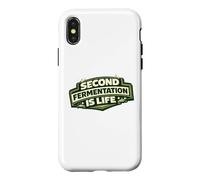 Custodia per iPhone X/XS Second Fermentation Is Life Kombucha SCOBY Brewer Gift
