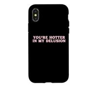 Custodia per iPhone X/XS Sei più caldo nella mia illusione divertente Y2K