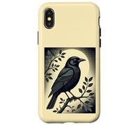 Custodia per iPhone X/XS Sentinella della solitudine Il corvo