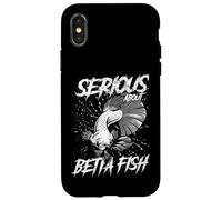 Custodia per iPhone X/XS Serio riguardo al custode di pesci d'acquario Betta Fish