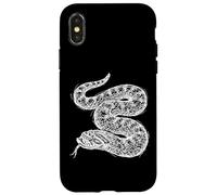 Custodia per iPhone X/XS Serpente Dal Naso A Porcino Schizzo Disegno Al Tratto