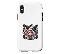 Custodia per iPhone X/XS Servizio notizie Huginn e Muninn Corvo vichingo norreno