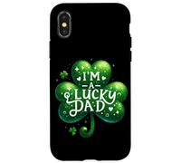 Custodia per iPhone X/XS Shamrock Saint Irish Patrick Clover Dad Lucky Holiday