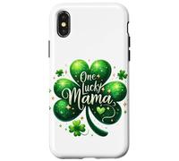 Custodia per iPhone X/XS Shamrock Saint Irish Patrick Clover Mama Lucky Holiday