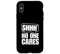 Custodia per iPhone X/XS Shh, nessuno se ne frega