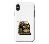 Custodia per iPhone X/XS Shhh È una biblioteca non un motore di ricerca Bibliotecario divertente