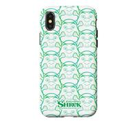Custodia per iPhone X/XS Shrek Green Vibes Only All Over Print