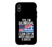 Custodia per iPhone X/XS Sì, sono bilingue, posso piangere sia in inglese che in greco
