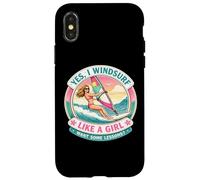 Custodia per iPhone X/XS Sì, Windsurf come una ragazza voglio qualche lezione Scherzo sul windsurfista