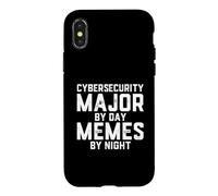 Custodia per iPhone X/XS Sicurezza informatica Maggiore per Day Memes Night Data Security InfoSec