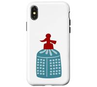 Custodia per iPhone X/XS Sifone Disegno Retro