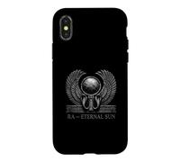 Custodia per iPhone X/XS Simbolo solare alato egiziano del sole eterno Ra