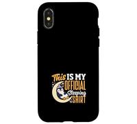 Custodia per iPhone X/XS Simpatico amante dei pinguini, questo è il mio sonno ufficiale