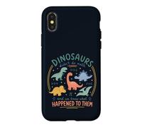 Custodia per iPhone X/XS Simpatico dinosauro matematica scherzo Nerd umorismo per i fan della scienza