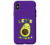 Custodia per iPhone X/XS Simpatico gioco di parole Let's Avocado Cuddle