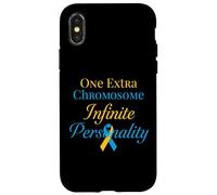 Custodia per iPhone X/XS Sindrome di Down con personalità infinita di un cromosoma extra