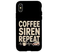 Custodia per iPhone X/XS Sirena del caffè Ripeti EMS Ambulanza paramedica