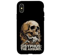 Custodia per iPhone X/XS Sisyphus The Absurd Vintage Philosophical Skull