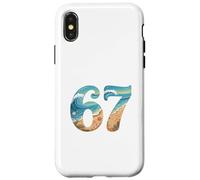 Custodia per iPhone X/XS Six SSix Seven Beach Summer Waves Fun Ragazze Bambini Uomo
