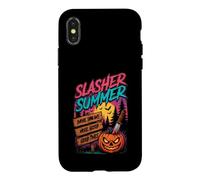 Custodia per iPhone X/XS Slasher Summer Smore Screams GreatTimes - Costume divertente estivo