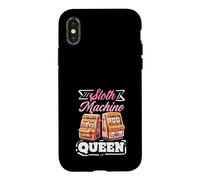 Custodia per iPhone X/XS Slot Machine Queen Casino Gioco d'azzardo Jackpot Vincitore Vegas