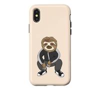 Custodia per iPhone X/XS Sloth Doing A Slav Squat In His Tracksuit