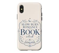 Custodia per iPhone X/XS Slow Burn Romance Book Club Romance Reader Book Amante