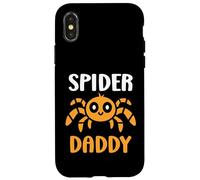 Custodia per iPhone X/XS Small cute Spider funny man quote Spider Daddy