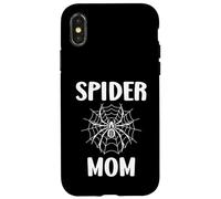 Custodia per iPhone X/XS Small cute Spider funny woman quote Spider mom