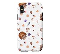 Custodia per iPhone X/XS Smokey Bear Cute Outdoor Hiking Pattern