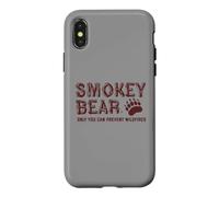 Custodia per iPhone X/XS Smokey Bear Paw Retro Outdoor Typography