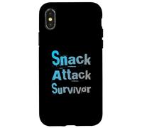 Custodia per iPhone X/XS Snack Attack Survivor alimentato da snack Questo è il mio spuntino