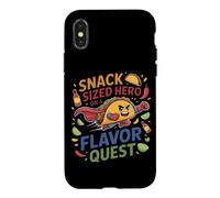 Custodia per iPhone X/XS Snack-sized hero on a flavor quest Cute Taco