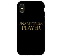 Custodia per iPhone X/XS Snare Drum Player Drum Music Instrument Musician Snare Drums
