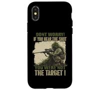 Custodia per iPhone X/XS Sniper T con design tattico per i fan dei cecchini