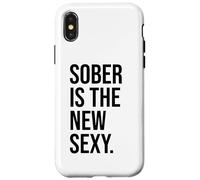 Custodia per iPhone X/XS Sober is the New Sexy & Sober Anniversary Sobriety Recovery