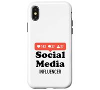 Custodia per iPhone X/XS Social Media Influencer Semplice Costume di Halloween Sogno Lavoro