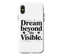 Custodia per iPhone X/XS Sogna oltre l'ispirazione spaziale visibile