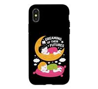 Custodia per iPhone X/XS Sognando il loro futuro Design per bambini che dormono