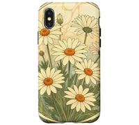 Custodia per iPhone X/XS Sogni di margherite in stile Liberty