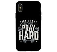 Custodia per iPhone X/XS Sollevare Pesante Pregare Sollevamento Pesi Palestra