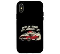 Custodia per iPhone X/XS Sollevato su vinile e design V8s Classic 70 Charger Lover