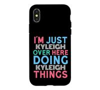 Custodia per iPhone X/XS Solo Kyleigh Here Doing Kyleigh Things Nome