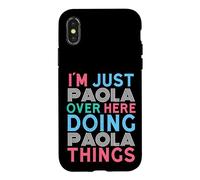 Custodia per iPhone X/XS Solo Paola Qui Fare Paola Cose Nome