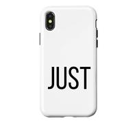 Custodia per iPhone X/XS Solo una parola aggettivo semplice costume di Halloween