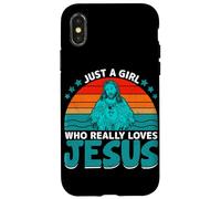Custodia per iPhone X/XS Solo una ragazza che ama davvero Gesù